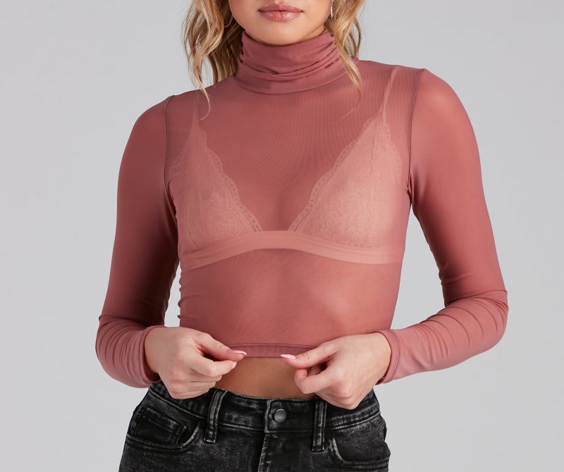 TableClothsUs Stunning Sheer Moment Crop Top