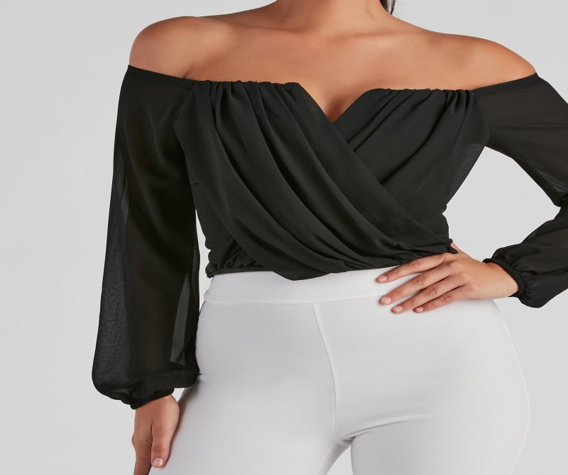 TableClothsUs Sophisticated In Chiffon Strapless Top