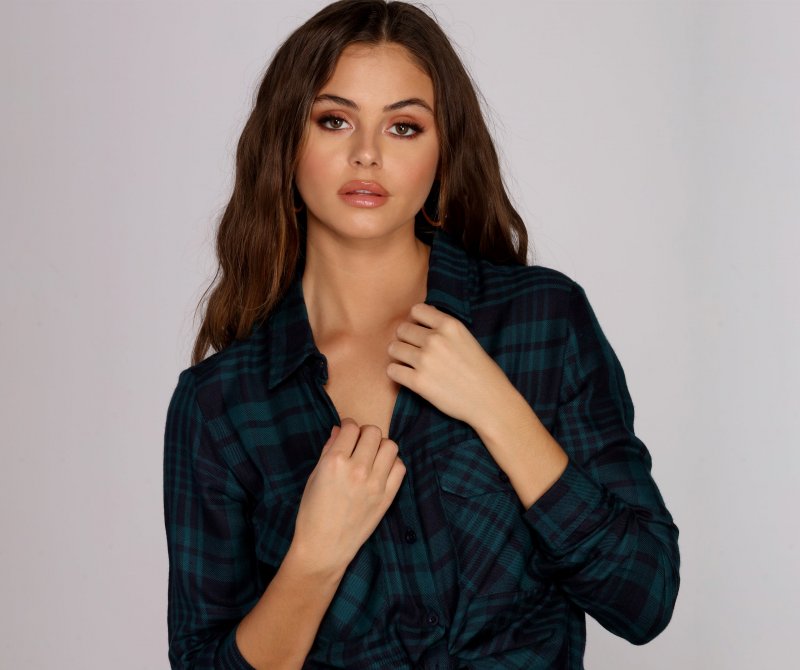 TableClothsUs Checking The Boxes Plaid Shirt