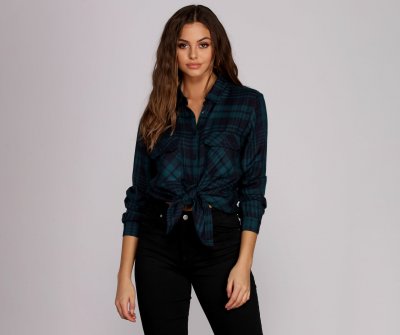 TableClothsUs Checking The Boxes Plaid Shirt