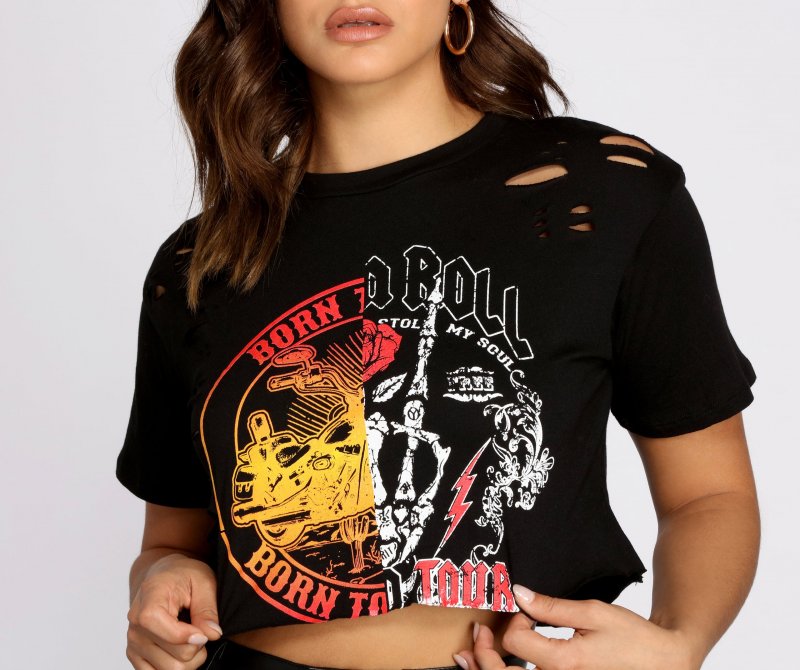 TableClothsUs 50/50 Rocker Vibes Graphic Tee